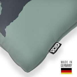 VOID Alpen Bär Österreich Bild Kissenbezug Kissenhülle Polyester Dekoration Weihnachten Winter Weihnachts-Deko Kissen, Kissen Größe:50 x 50 cm