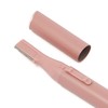 Francfranc Salon Compact Shaver Pink Face Shaver with Eyebrow Comb