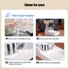 JUNSPOW Automatic Cat Water Dispenser, Dog Water Bowl Dispenser Adjustable