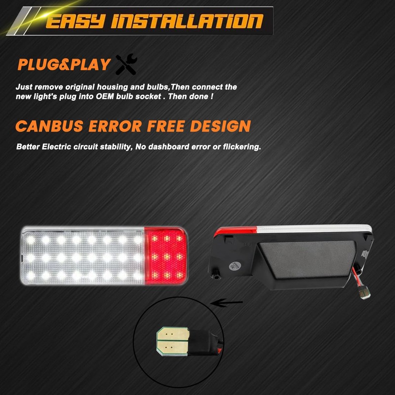 2pcs LED Panel Door Courtesy Interior Light For Ford F150