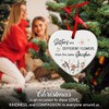 Kilyhome Sisters Gift Ceramic Christmas Ornaments, Heart Ornament, Floral Sister