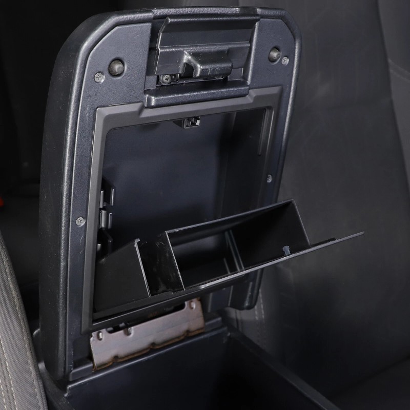 car-attention Armrest Hidden Compartment Privacy Storage Box Black For Toyota