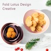 Notakia Salad Decorative Bowls Lotus Shaped Pasta Bowls Dishwasher Safe,