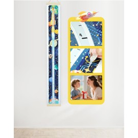 Tabla de crecimiento DIY para kits de arte de diamante de pared para niños kits de pintura de diamante para adultos, kit de pintura de diamante de taladro cuadrado, kit de arte de gemas con puntos de