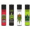 4 X CLIPPER LIGHTERS (CANNA KING)