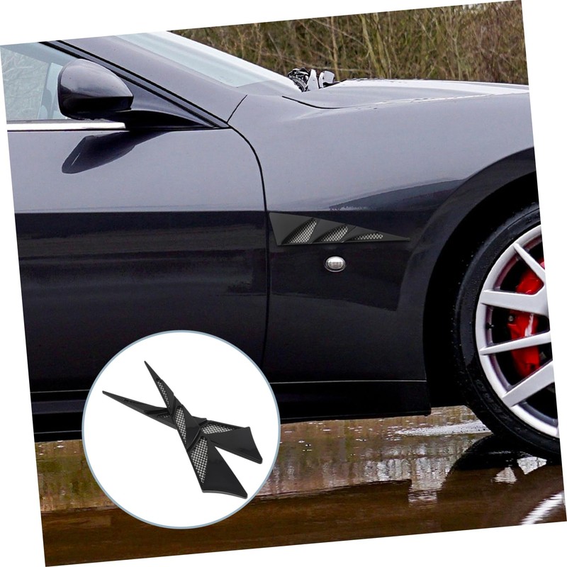 ABOOFAN 1Pair Car Hood Vent Scoop Covers Enhance Airflow Cooling