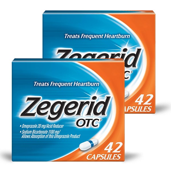 Zegerid OTC Capsules, 42-count (Pack of 2)