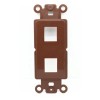 RiteAV Brown Blank 2 Port Modular Insert for Keystone Jacks