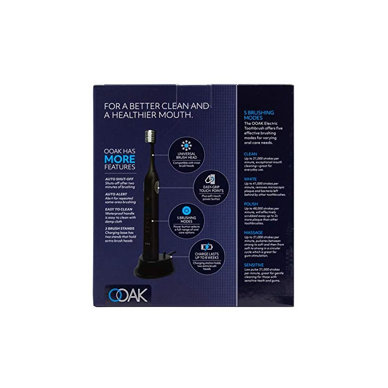 OOAK Cepillo de dientes eléctrico con 5 modos de cepillado