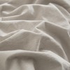 YASMENG Half-Linen Bed Linen, 135 x 200 cm, Light Grey,