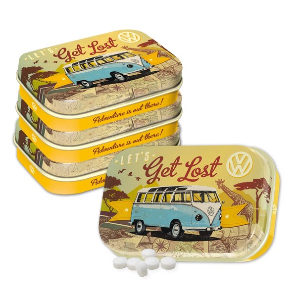 Nostalgic-Art Retro Pill Box 4x6x1.6cm VW Bulli - Let's Get