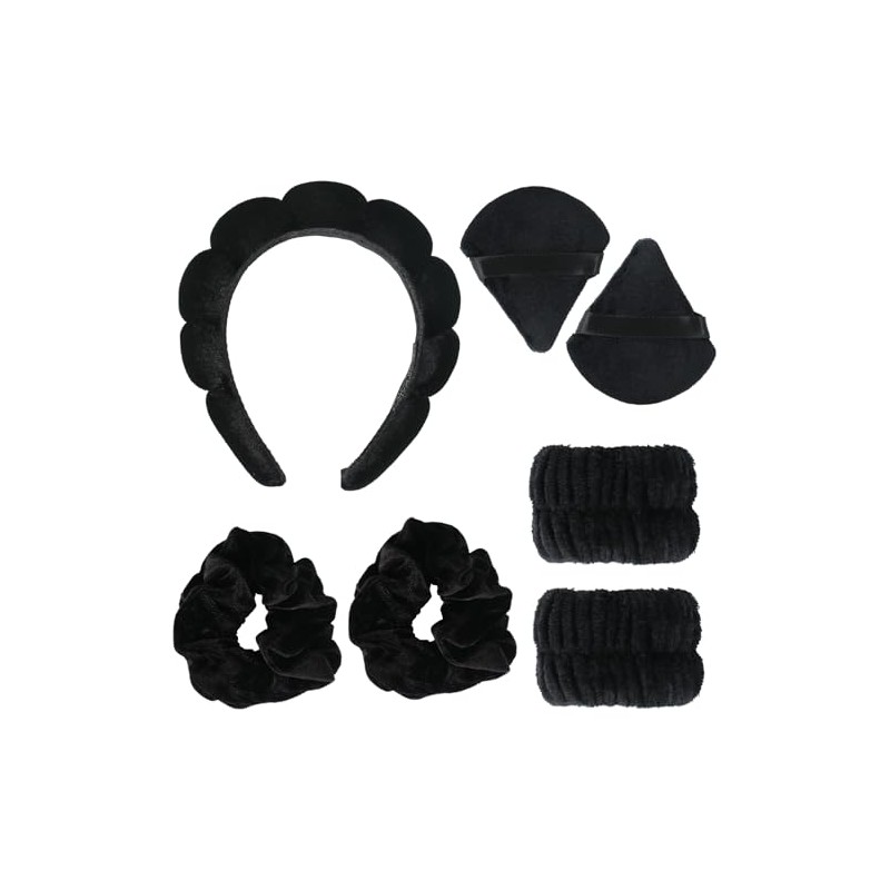 Set 7 en 1 AGTOWM en negro: diadema nube ergonómica,