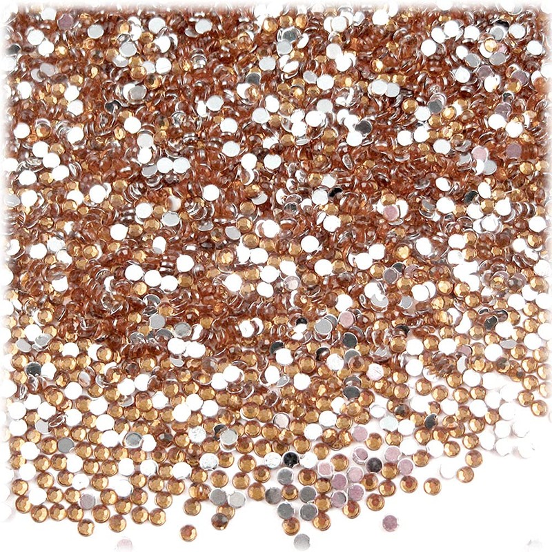 The Crafts Outlet 5,050pc Rhinestones Round 2mm Tiny for Nails