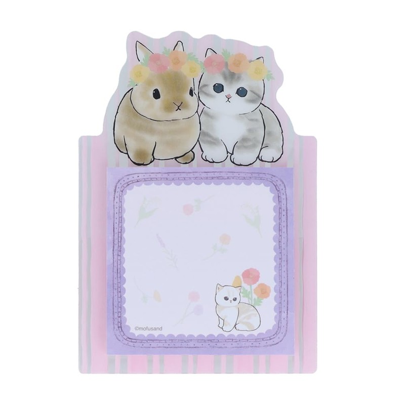 Sunstar Stationery Mofusand Sticky Notes, Die Cut, B Pattern S2842882