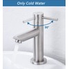 CECIPA Cold Water Tap with Connection Hose, Washbasin Tap with