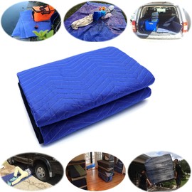 XKMT- 4x Professional Blue Furniture Moving Packing Blanket/Ultra Thick 72*80 inch/ Lift Shipping Supplies Secure Protecting Furniture Pads [P/N: ET-HOME004 X4PC-BLUE] 4Piece