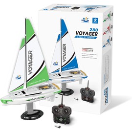 Voyager 280 RC Controlled Wind Powered Sailboat in Green -17.5" Tall