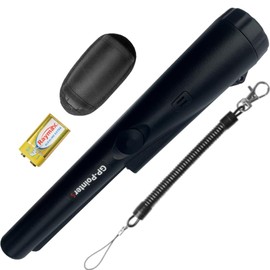 JYVY Power Pro GP-Pointers Metal Detector Pinpointer – Waterproof 360° High Accuracy Search Probe for Treasure Hunting, Professional Handheld Pinpointer Wand, with 9V Battery (Space Black)