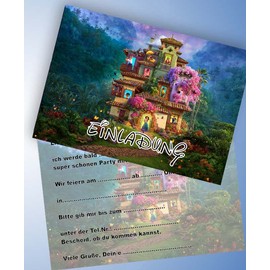 VSW Encanto No. 13 Invitation Cards & 12 Envelopes for Birthday Parties and Children's Birthday Parties