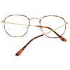 aisswzber Hexagonal Metal Blue Light Blocking Glasses 3548blue-Tortoise