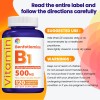 π Vitamin B1 Thiamine 500mg - Supports Energy Metabolism, Nervous