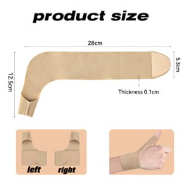 Pack of 2 Thumb Bandage Right Left, Thumb Brace Left, Thumb Orthosis Right, Thumb Splint Right, Orthosis Thumb CCD Joint Bandage, Tendonitis Thumb Splint Left, Wrist Bandages