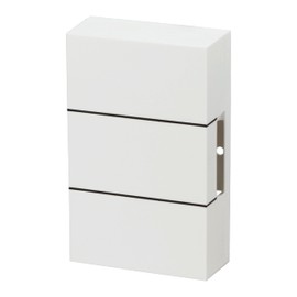 Heidemann Two-tone bell Ibis 230 V (receiver, volume 82 dB, pure white colour, doorbell, gong, wireless bell) 70011