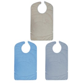 Tosiyoi Nursing Apron, Set of 3, for the Elderly, Meal Apron, 3-Dimensional Pockets, Adult, 3-Layer Structure, Large Size, Spill Catch Pocket, Nursing Bib for Men and Women, Set of 3 A