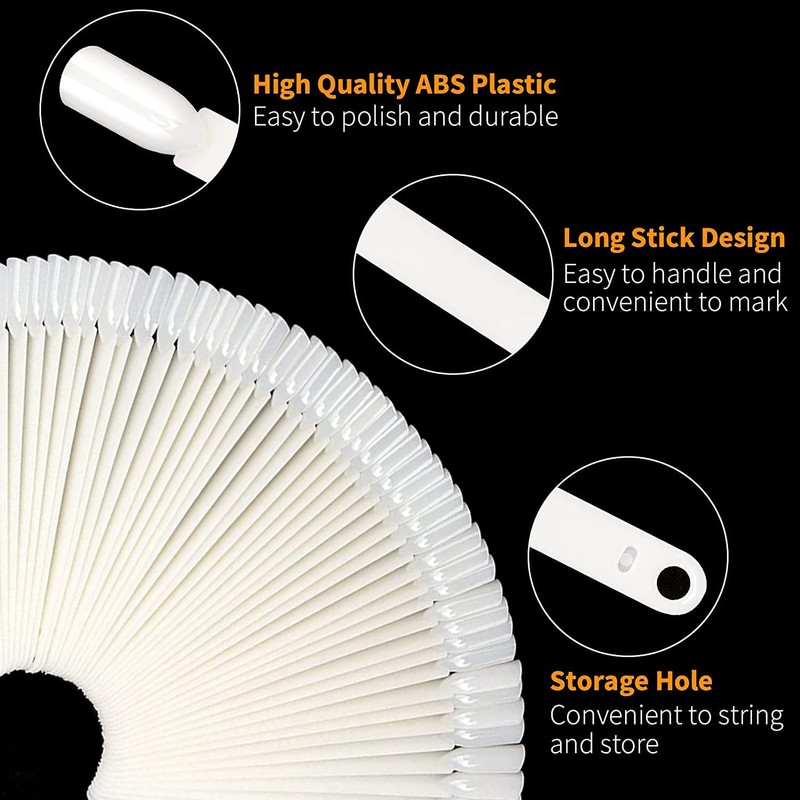 Pack of 100 Nail Display with Ring and 2 Number