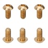 50Pcs Round Hex Socket Screw Copper Fastener Hardware Tools Industrial