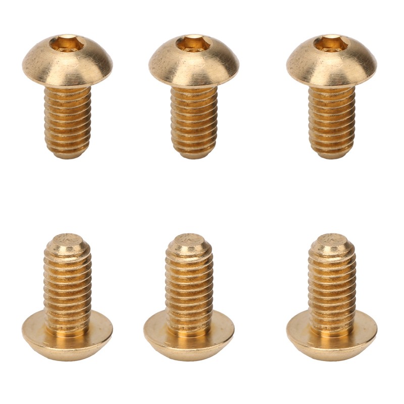 50Pcs Round Hex Socket Screw Copper Fastener Hardware Tools Industrial