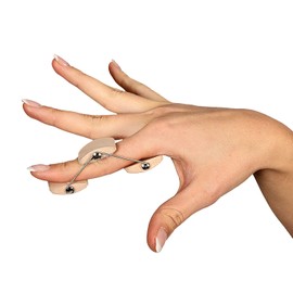 ARMOR Finger Extension Splint, Knuckle Brace for Injury, Arthritis, Tendinitis, PIP Joint Tightness, and Boutonniére Deformities with Adjustable Bilateral Wires, All Ages, Medium