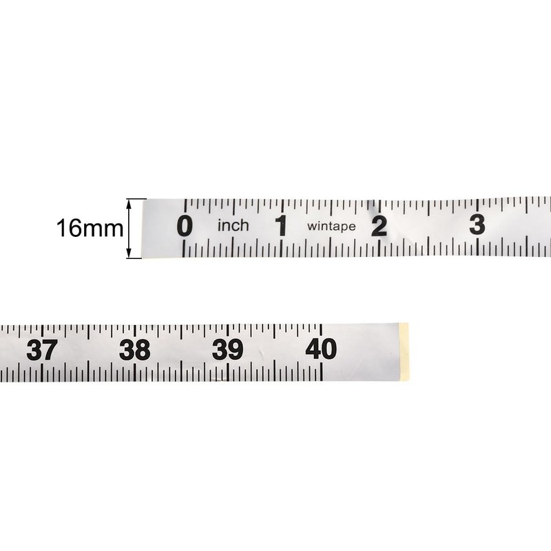 uxcell Self-Adhesive Measuring Tape with Fractions 40 Inches Workbench Ruler,