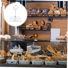 STOBOK 5pcs Tag Clip Cord Holders Merchandise Sign Clip Kitchen Labels Sign Display Stand Jewelry Holder Stand up Display Shelf Food Sign Holder Sign Stand Metal Commodity