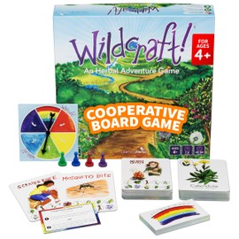 Wildcraft! an Herbal Adventure Cooperative Board Game - Learn 25 Herbs with No Reading Required - Educational Game for Kids 4+ & Families - Includes 3 Printable PDFs, Coloring Book & Plant Guide