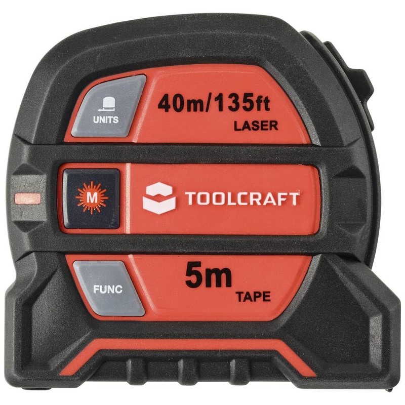 TOOLCRAFT Laser Rangefinder I Max. 40 m Distance Meter I
