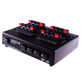 2 in to 4 out speaker selector / switcher *Push type terminal type