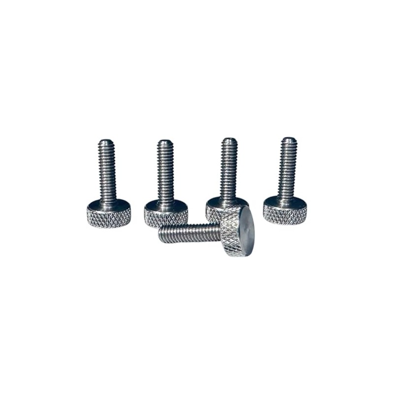 Precisiongeek M3 x 15mm Stainless Steel Knurled Head Knurled Head