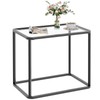 Garden 4 you Glass Side Table, Rectangle End Table with
