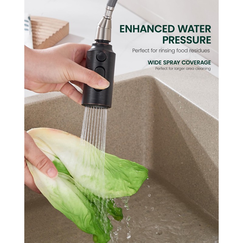 HEISOK Pull Down Spray Head Replacement - Kitchen Sink Faucet