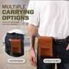 Hengwin Genuine Leather Small Crossbody Bag for Men Women, Cellphone