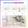 Bird Rope Perch Gradient Bendable 3Pcs Stand Bird Cage Climbing