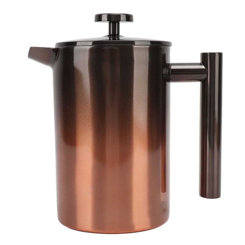 French Press Coffee Tea Maker with Filter Double Layer 304
