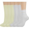 BomKinta Calf Socks for Women Thin Solid Cotton Crew Socks