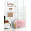 SortRax Legal Size Hanging File Folders, Sturdy Plastic, Pastel, 12-Pack