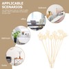 SEWACC 10pcs Flower Reed Diffuser Sticks Wood Flower Diffusers Replacement