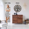 Micasso Silent Large Wall Clock: 24Inch Tree of Life Metal