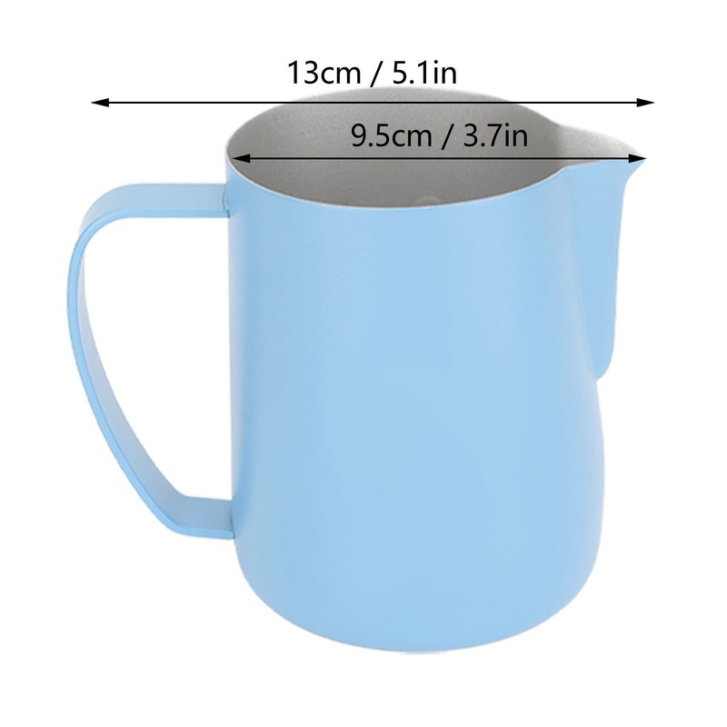 600ml Milk Frothing Pitcher Coffee Steaming Pitcher Stainless Steel Milk