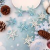 CIEHER 8 Pack Snowflake Hair Clips Snow Hairpins, Hallween Christmas