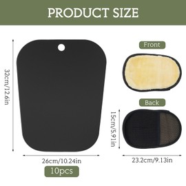 alwaiiz Pack of 10 Boot Stretchers, Plastic Boot Stretchers, Riding Boots with Plush Shoe Shine Gloves, Boot Shaper for Men and Women